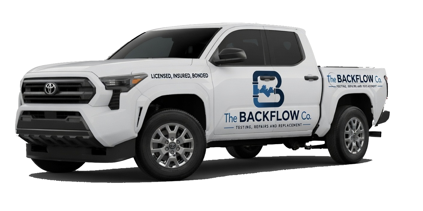 The Backflow Co branded service truck